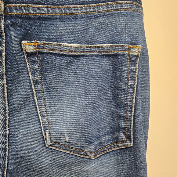 Khaite Vanessa High Rise Straight Leg Jeans Dark Wash Blue Denim Women’s 27 - Picture 8 of 9